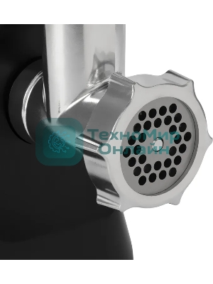 Мясорубка электрическая Vitek VT-MG3600 черный, 1800 Вт, 1.6 кг/мин, реверс, защита от перегрузки, насадки - 4