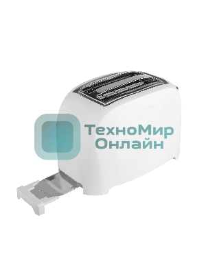Тостер Centek CT-1420 (белый) 750 Вт, 7 уровней мощности, теплоизолированный корпус, функция отмены