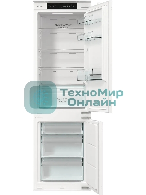 Встраиваемый холодильник Gorenje NRKI517141 белый двухкамерный 175/68 л морозилка снизу, No Frost