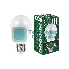 Лампа светодиодная SAFFIT SBA6010 (55004) 10Вт Е27 теплый