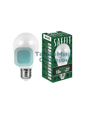 Лампа светодиодная SAFFIT SBA6010 (55004) 10Вт Е27 теплый