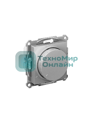 Светорегулятор (диммер) SE AtlasDesign алюминий, повор-нажим, LED, RC, 400 Вт, мех.