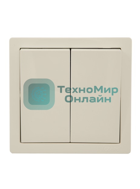 Выключатель 2-кл. ОП LETO крем LEZARD 752-0300-101
