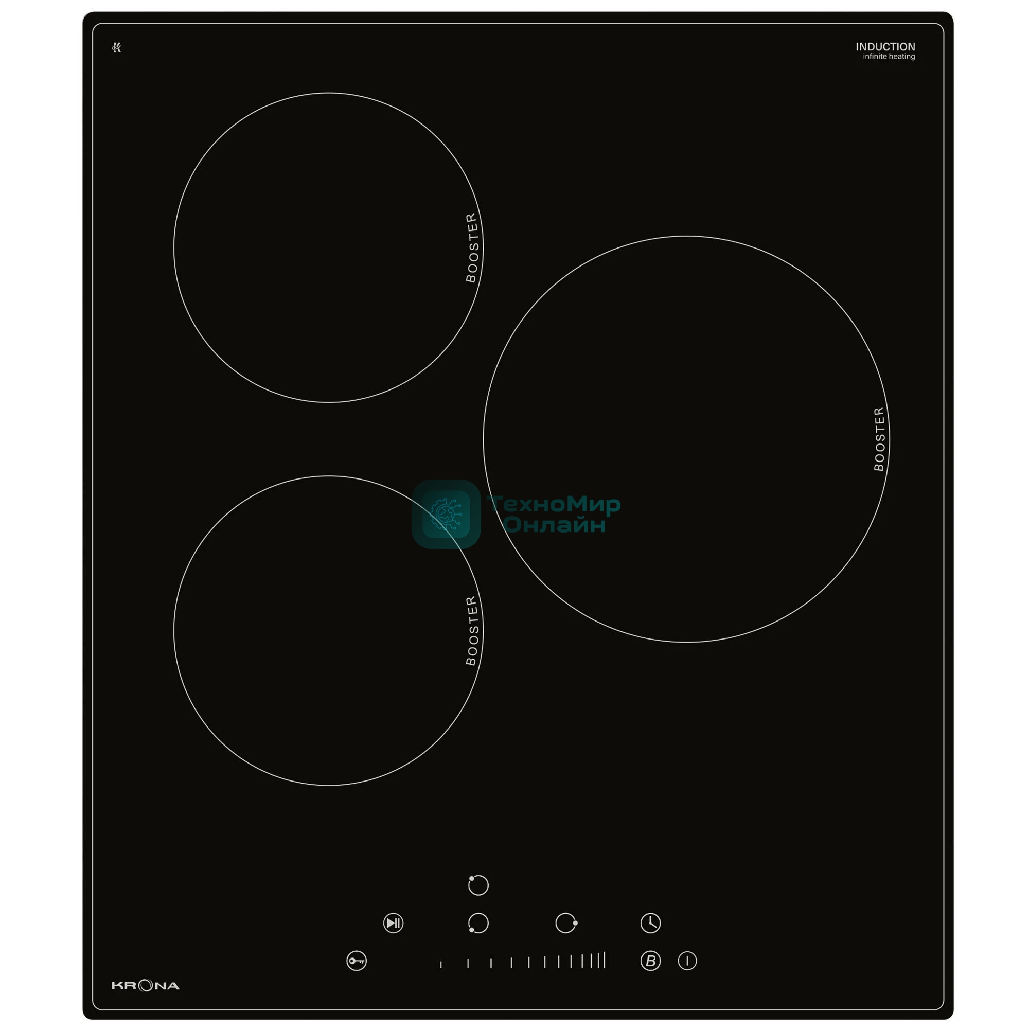 Индукционная варочная панель индукция Krona FORTE 45 BL
