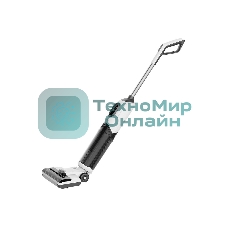 Пылесос вертикальный GARLYN Aqua Base 3 белый/черный, питание от аккумулятора, 170 Вт, уборка сухая/влажная, пылесборник 0.4 л