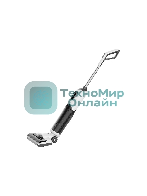 Пылесос вертикальный GARLYN Aqua Base 3 белый/черный, питание от аккумулятора, 170 Вт, уборка сухая/влажная, пылесборник 0.4 л