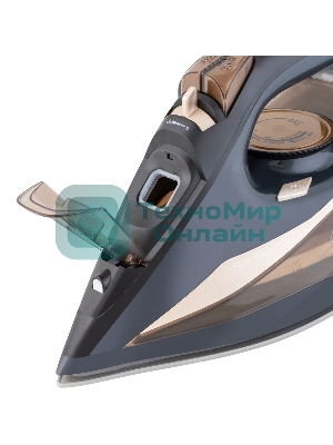 Утюг Endever DELTA-233 черный/золотой, 2400 Вт, 35 г/мин, 145 г/мин, 350 мл