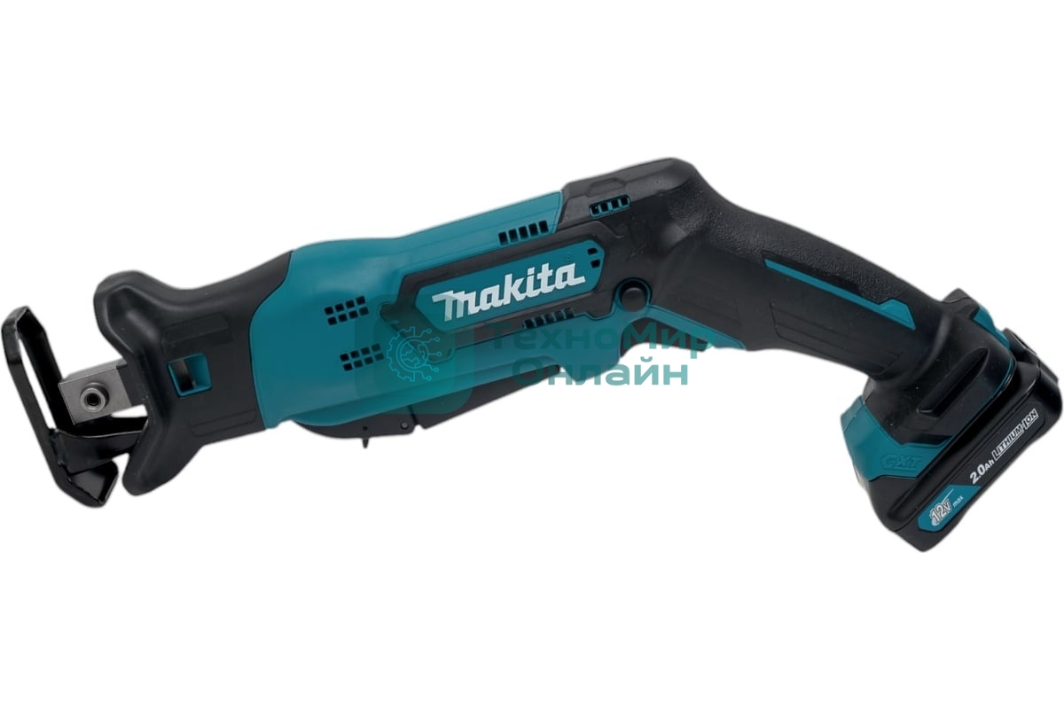 Ножовка Makita JR105DWAE 10.8В 2х2Ач Li-ion слайдер 0-3300об\м ход-13мм рез-50мм 1.3кг чем подсв