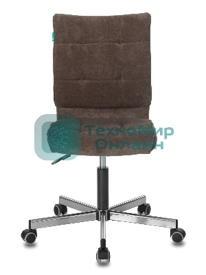 Кресло Бюрократ CH-330M/LT-10 темно-коричневый, экокожа, 120 кг, механизм качания, без подлокотников