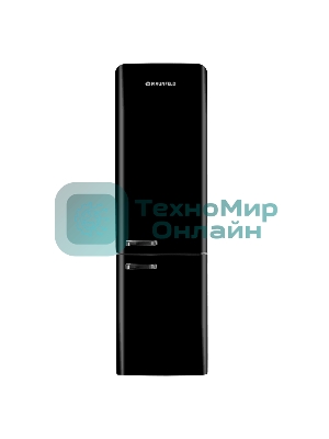 Холодильник Maunfeld MFF186NFRB черный двухкамерный 181/71л морозилка снизу, No Frost