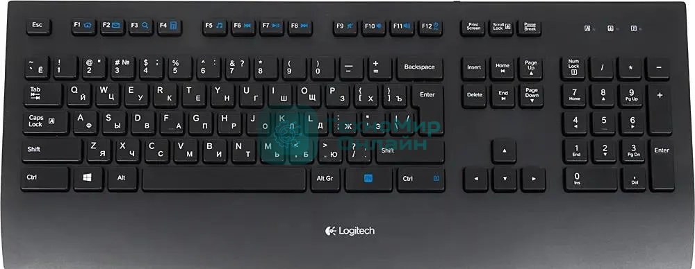 Клавиатура проводная Logitech Keyboard K280E (920-005215) USB черный