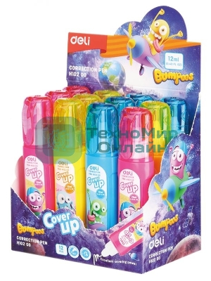 Ручка корректор Deli Cover UP EH10200 шариковый белый 12мл