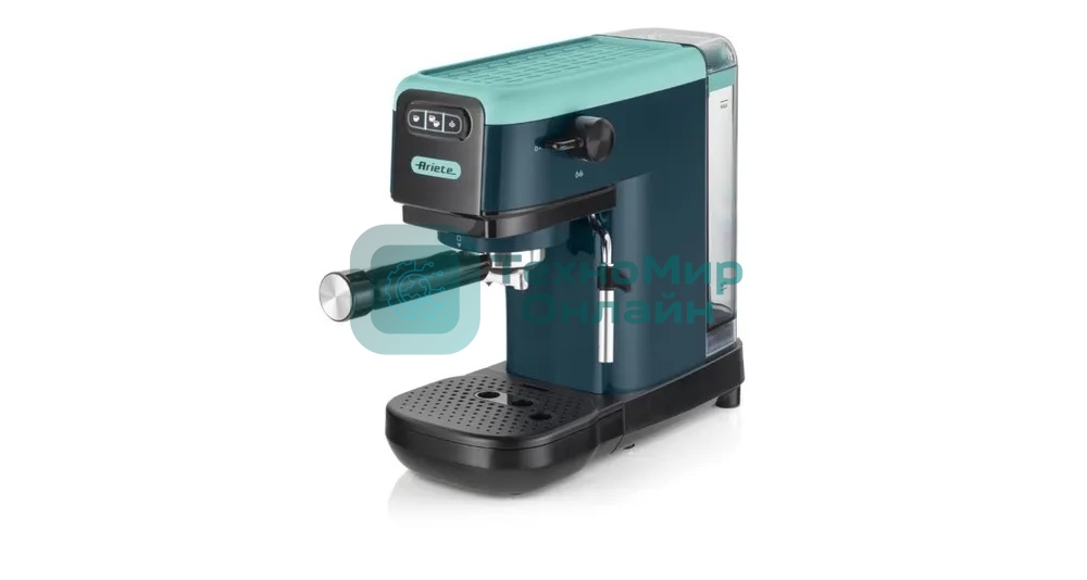 Кофеварка рожковая Ariete 00M139917AR0 маренго/голубой, молотый/капсулы, 1,1 л, 1300 Вт, 15 бар