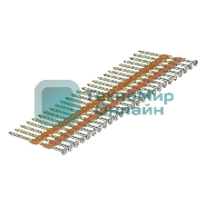 Гвозди Denzel для пнев. нейлера (оцинк.), длина - 65 мм, диам. - 2,9 мм, 2000 шт.