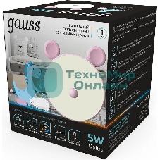 Ночник Gauss NN7024 мышка розовый