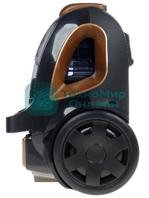 Пылесос Centek CT-2534 черный/бронзовый, 450/2400 Вт, уборка сухая, пылесборник контейнер 2 л