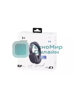 Беспроводные/проводные наушники Harper HB-712 синий, накладные, Bluetooth + проводной, складная конструкция, до 20 ч.
