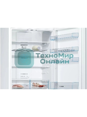 Холодильник Bosch KGN49XWEA белый двухкамерный 330/108л морозилка снизу, No Frost