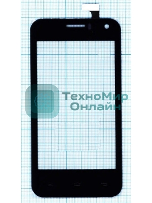 Сенсорное стекло (тачскрин) для Airis TM475, черное