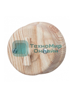 Выключатель проходной поворотный Bironi B1-201-13 1-клавишный, пластик, карельская сосна