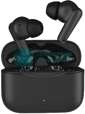 Наушники TWS Hyundai Select H-EP203 черный, внутриканальные, Bluetooth, активное шумоподавление, до 5 ч