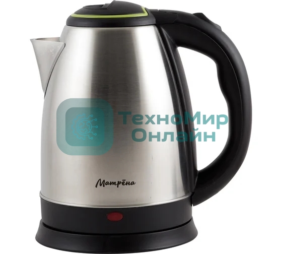 Чайник электрический Матрена MA-001 1.8 л,сталь,цвет крышки зеленый (005458)