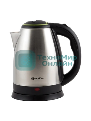 Чайник электрический Матрена MA-001 1.8 л,сталь,цвет крышки зеленый (005458)