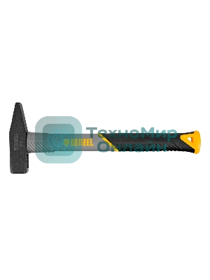 Молоток слесарный Denzel 500 г, кованый, фибергласовая рукоятка c TPR покрытием