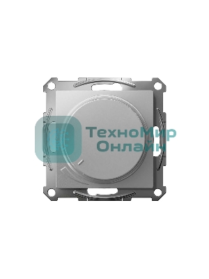 Светорегулятор (диммер) SE AtlasDesign алюминий, повор-нажим, LED, RC, 400 Вт, мех.