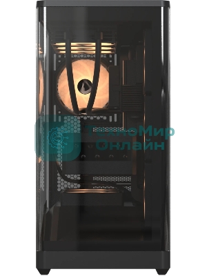 Компьютерный корпус Formula V Line Crystal U9 PA Black, ATX, TYPE-C*1, USB3.0*2, Curved Glass, SIDE 3x PERFORMANCE ARGB, REAR 1x PERFORMANCE ARGB