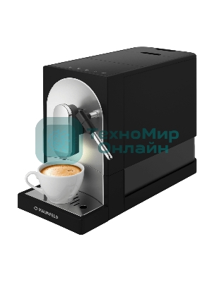 Кофемашина автоматическая Maunfeld MF-A7021BK черный, исп. кофе - зерновой, 1,1 л, 1470 Вт, 19 бар
