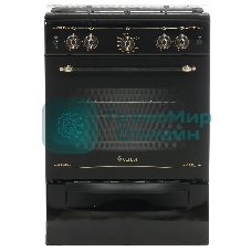 Плита газовая Gefest ПГ 6100-02 0187 черный, конфорок 4 шт, духовка 52 л, 60 см x 85 см x 60 см