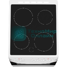 Плита электрическая Darina 1D5 EC 241 614 W белый/черный, конфорок 4 шт, духовка 50 л, 50 см x 85 см x 60 см