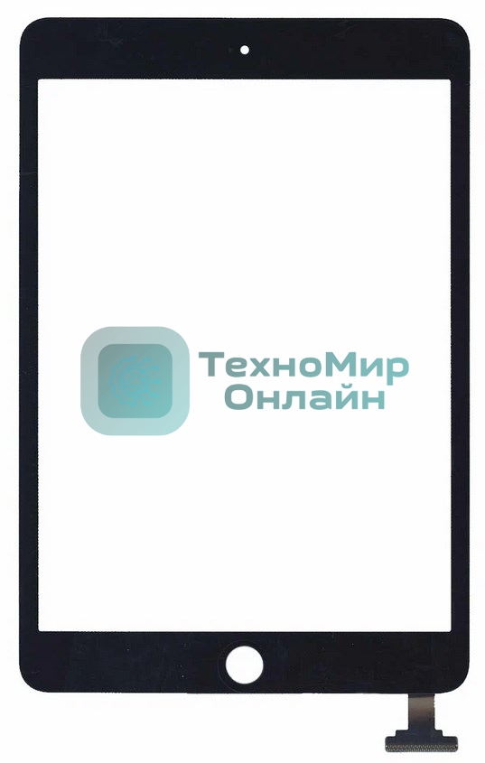 Сенсорное стекло (тачскрин) Ipad mini 3 (retina) no IC (A1599, A1600), черное