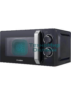 Микроволновая печь Hyundai HYM-M2052 черный, 20 л, 700 Вт, переключатели - поворотный механизм