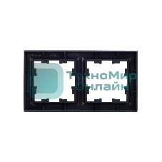 Рамка 2-местная IEK BRITE РУ-2-БрМ маренго