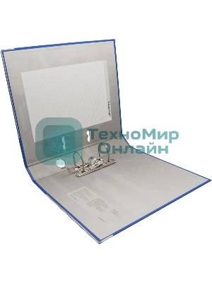 Папка-регистратор Silwerhof 2013371 A4 50мм, ПВХ/бумага синий, металлическая окантовка, сборная (упаковка: 2шт)