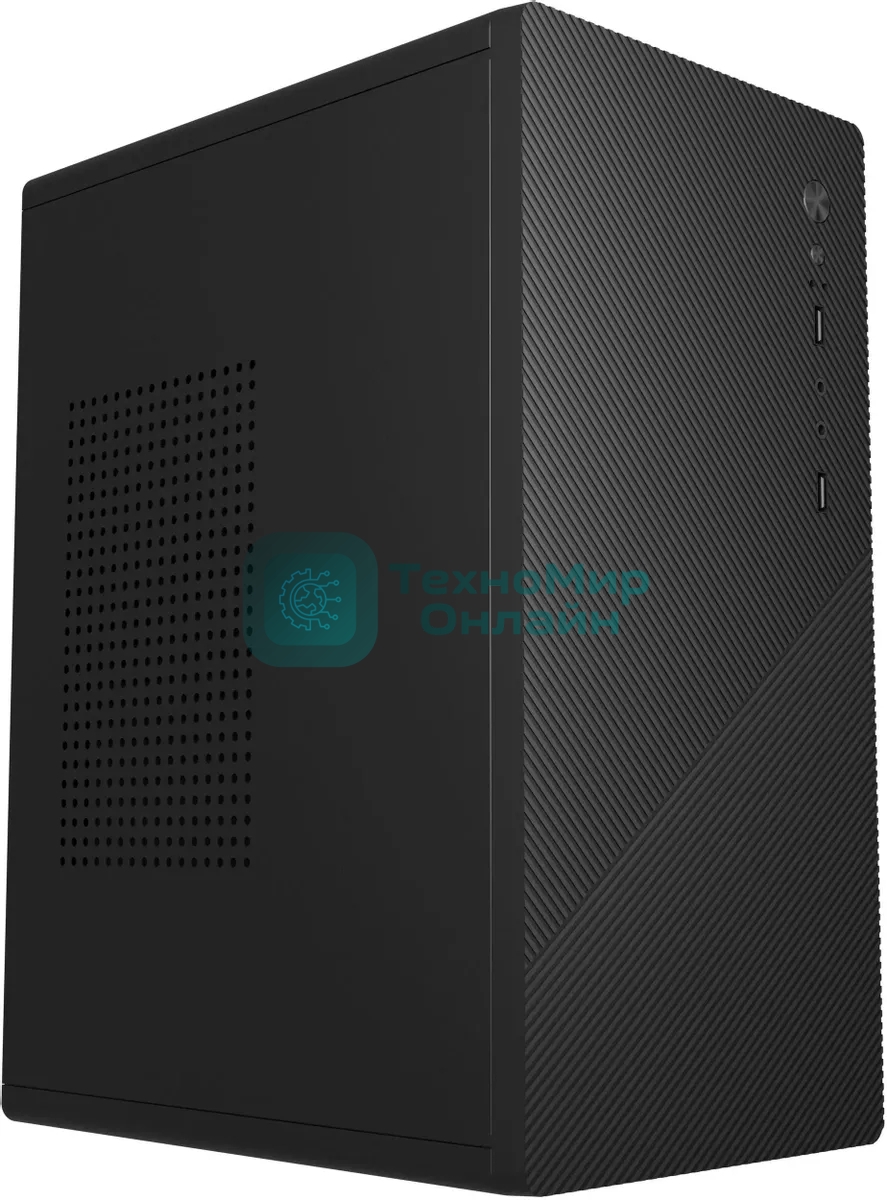 Компьютерный корпус Accord Entry ACC-2054B черный без БП mATX 1x80мм 2xUSB 2.0 audio
