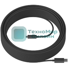 Кабель Accessory Logitech STRONG USB 3.1 CABLE 10 M, графитовый