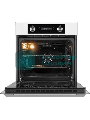 Шкаф духовой электрический Maunfeld AEOH60102W, 60л, дверца с 3 стеклами, белый