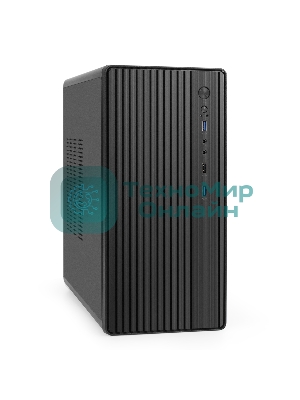 Корпус ExeGate BAA-503U2-UNS350, Mini-Tower, чёрный, 1 x 80/90 мм, БП 350 Вт