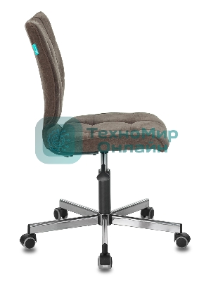 Кресло Бюрократ CH-330M/LT-10 темно-коричневый, экокожа, 120 кг, механизм качания, без подлокотников