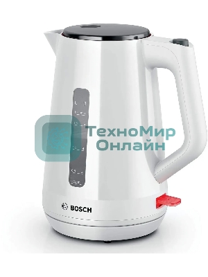 Чайник электрический Bosch TWK1M121 1.7 л, 2400 Вт, белый корпус: пластик