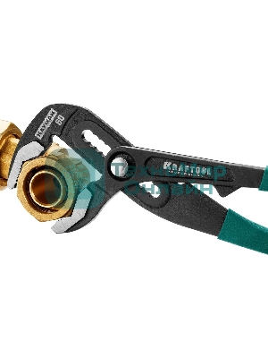 Клещи переставные KRAFTOOL 22353-25 Bulldog Cr-V, max захват 60мм, губки 6мм, 250мм