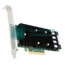 Адаптер-HBA Broadcom SAS 9400-16i SGL (05-50008-00) PCIe 3.1 x8 LP, Tri-Mode SAS/SATA/NVMe 12G HBA, 16port(4*int SFF8643), 3416 IOC