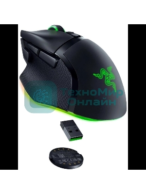 Мышь беспроводная/проводная Razer Basilisk V3 Pro 35K черный, 35000 dpi, радиоканал, Bluetooth, USB, кнопки - 11