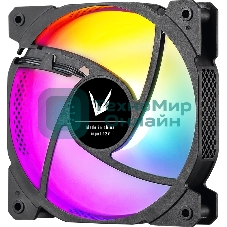 Вентилятор для корпуса Aerocool/Formula Cosmic 12BK FR RGb черный, 120 мм, 1100 об/мин, 22.3 дБ, 4 pin