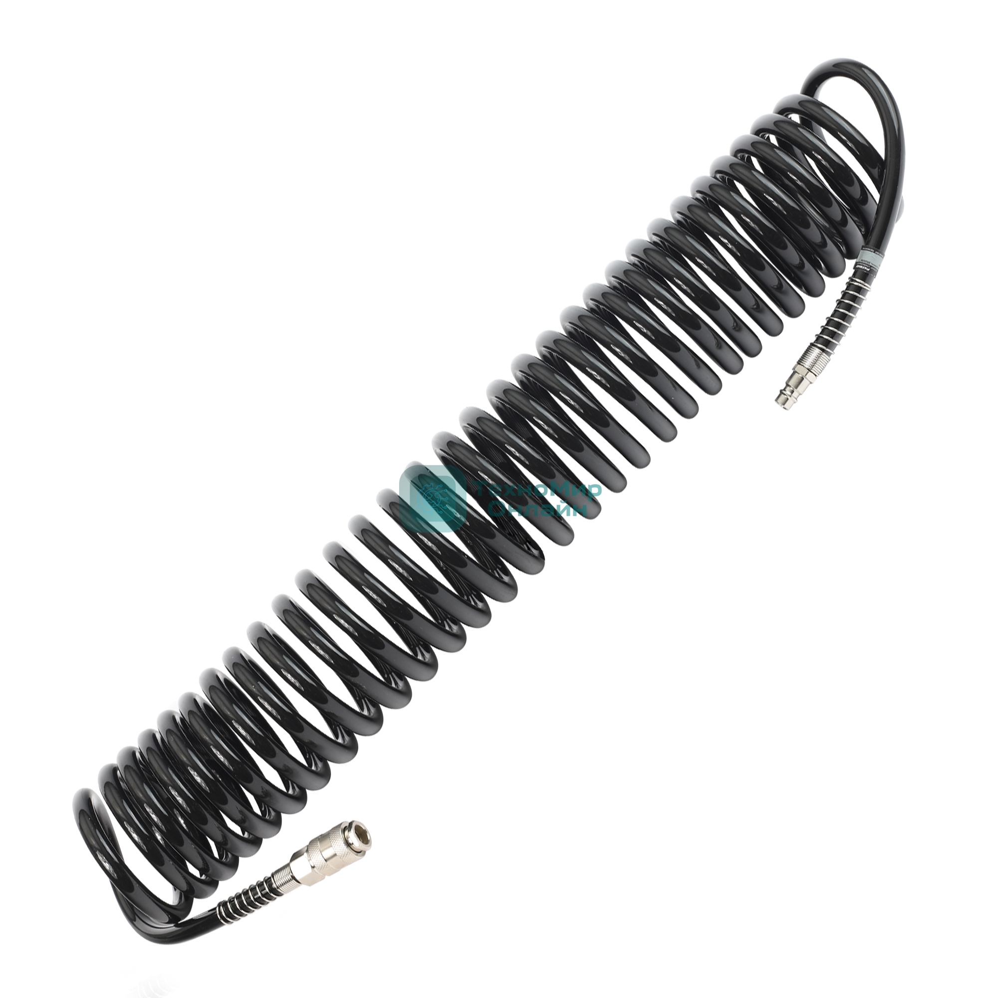 Шланг спиральный PATRIOT PU 15/8, полиуретан, длина 15 м, диаметр 8x12 мм,быстросъем.