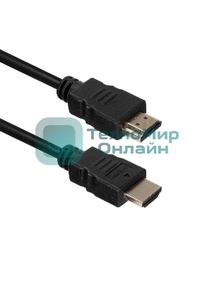 Кабель ACD-DHHM1-18B HDMI 1.4, Golden Plated,19m/19m, черный, 1.8м