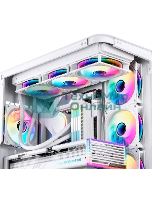 Вентилятор для корпуса JONSBO FR-606WR Reverse (120x120x25мм, 4-pin PWM, ARGb, 35.99CFM, 26.5dBA, 1500RPM, белый)